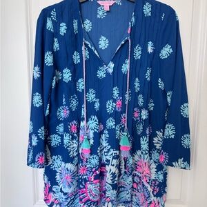 Lilly Pulitzer Women's Marilina Tunic Top Size XS